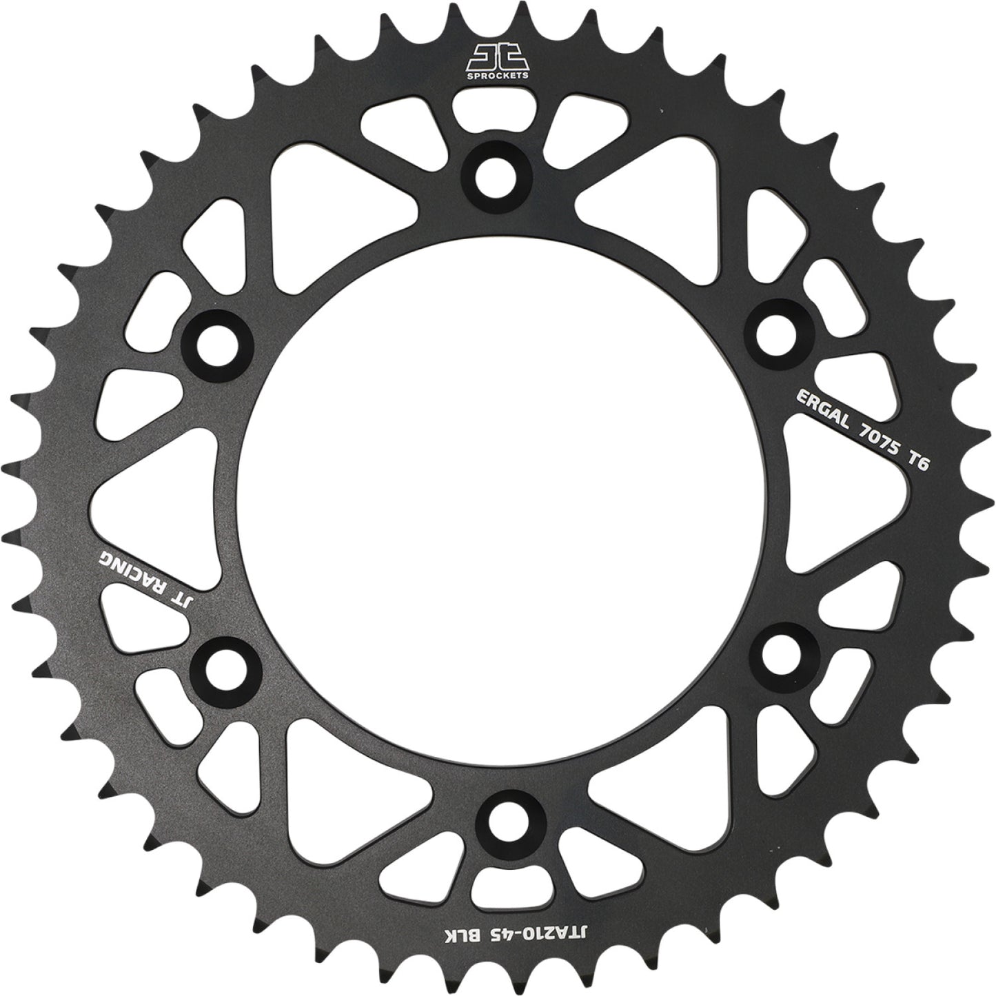 JT SPROCKETS Rear Sprocket - Honda - Black - 45 Tooth JTA210.45BLK by JT Rear Sprockets Aluminum/Alloy