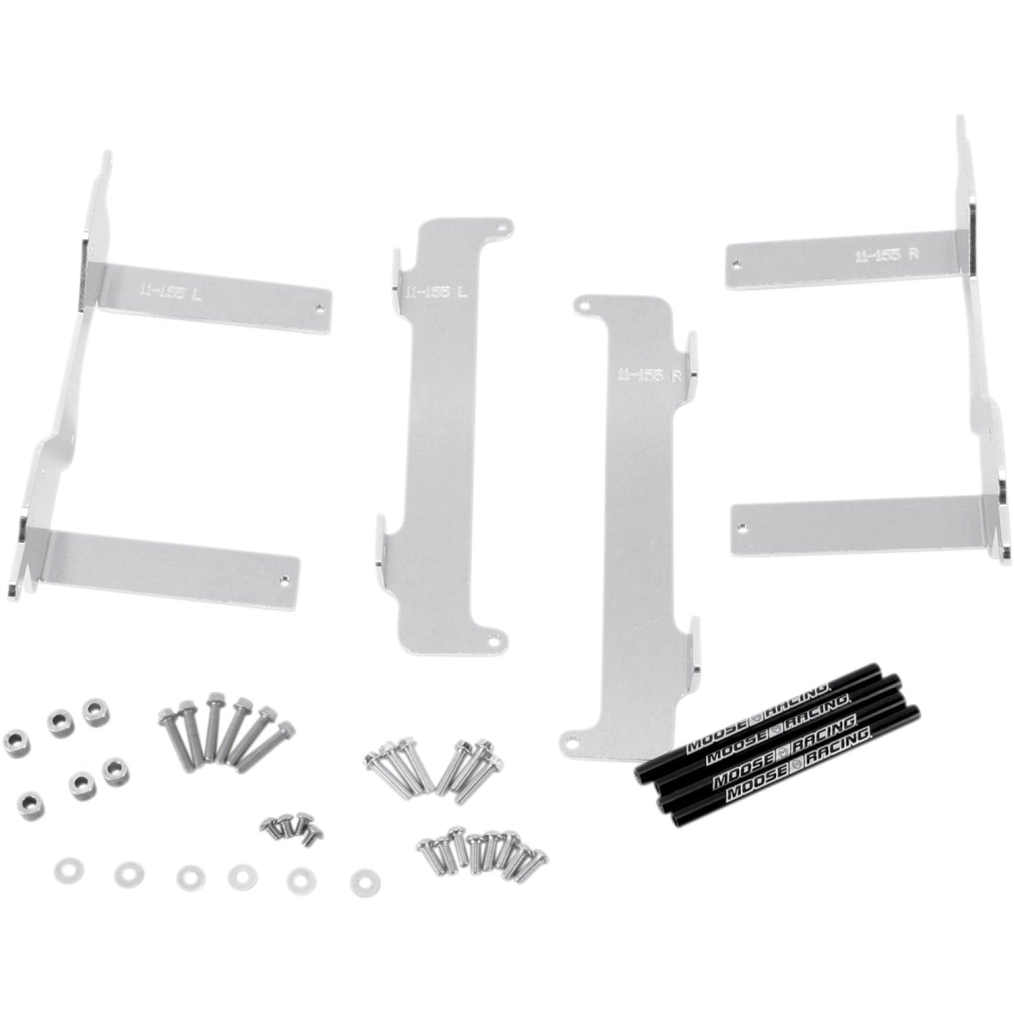 Moose Racing Radiator Braces - Silver - Yamaha 11-155
