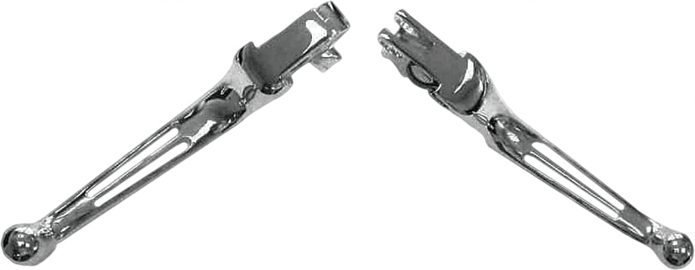 2 Slot Lever Set Chrome Big Twin 86 06 Xl 96 03