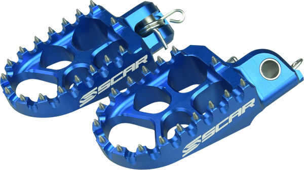 Scar Racing Evo Foot Pegs - Blue - Husqvarna/KTM
