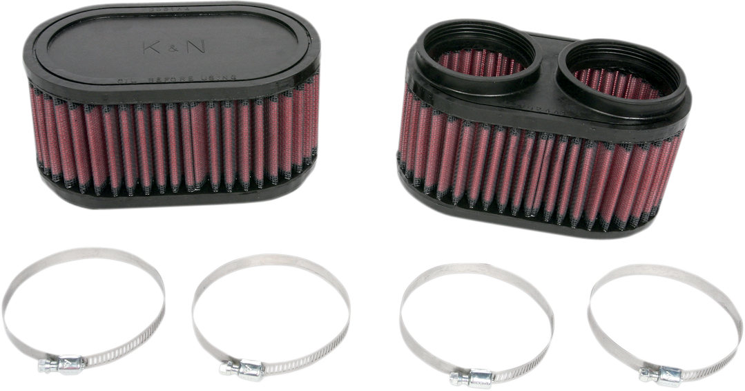 K & N Clamp-On Air Filters - Suzuki/Yamaha RU-2922