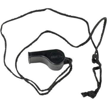 ATLANTIS Whistle with Neck Cord - Black A2700
