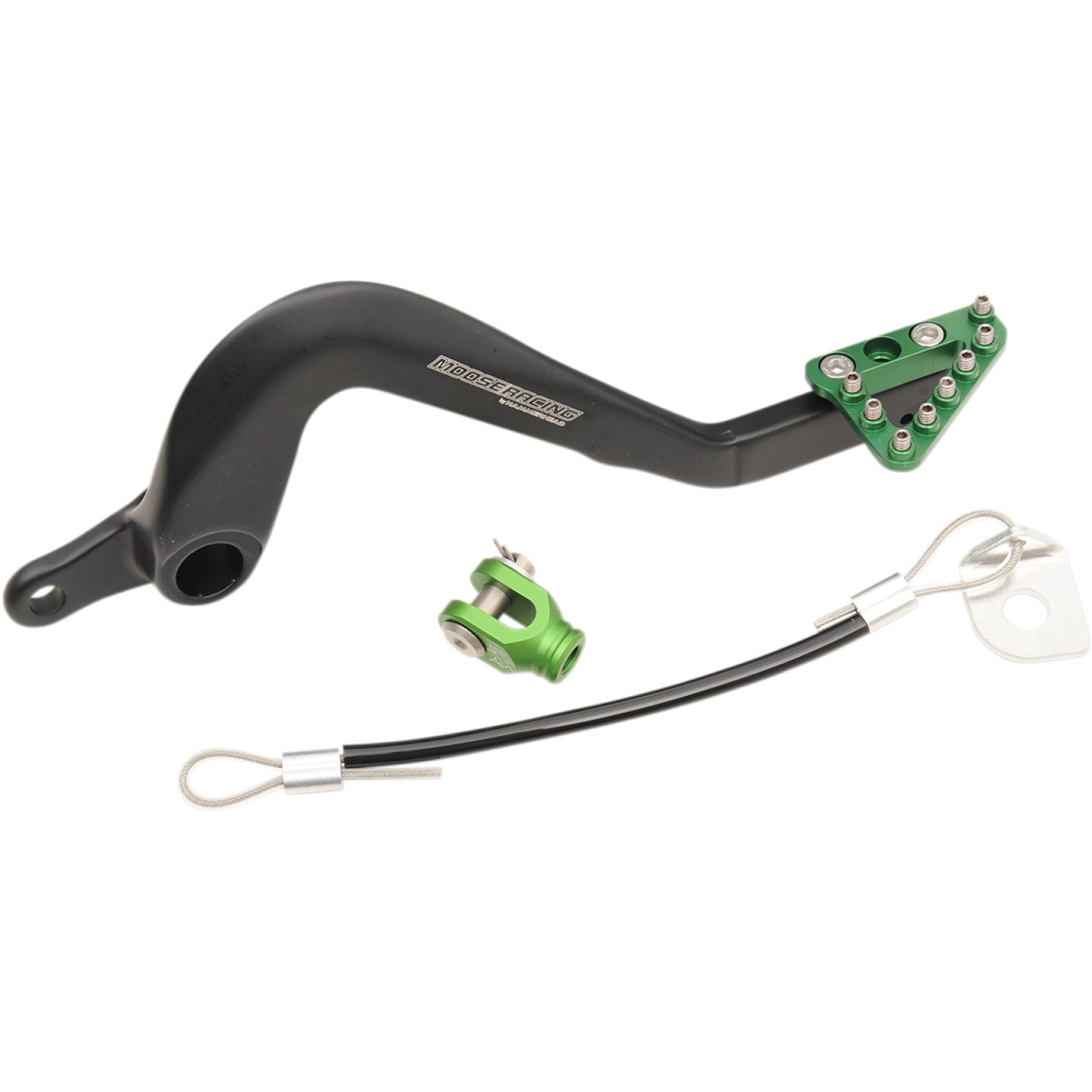 Moose Racing Brake Pedal - Green - Kawasaki 82-0343-21-33