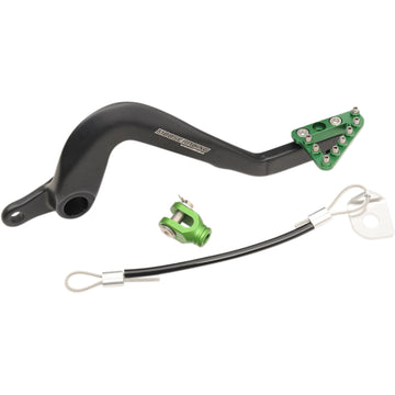 Moose Racing Brake Pedal - Green - Kawasaki 82-0343-21-33