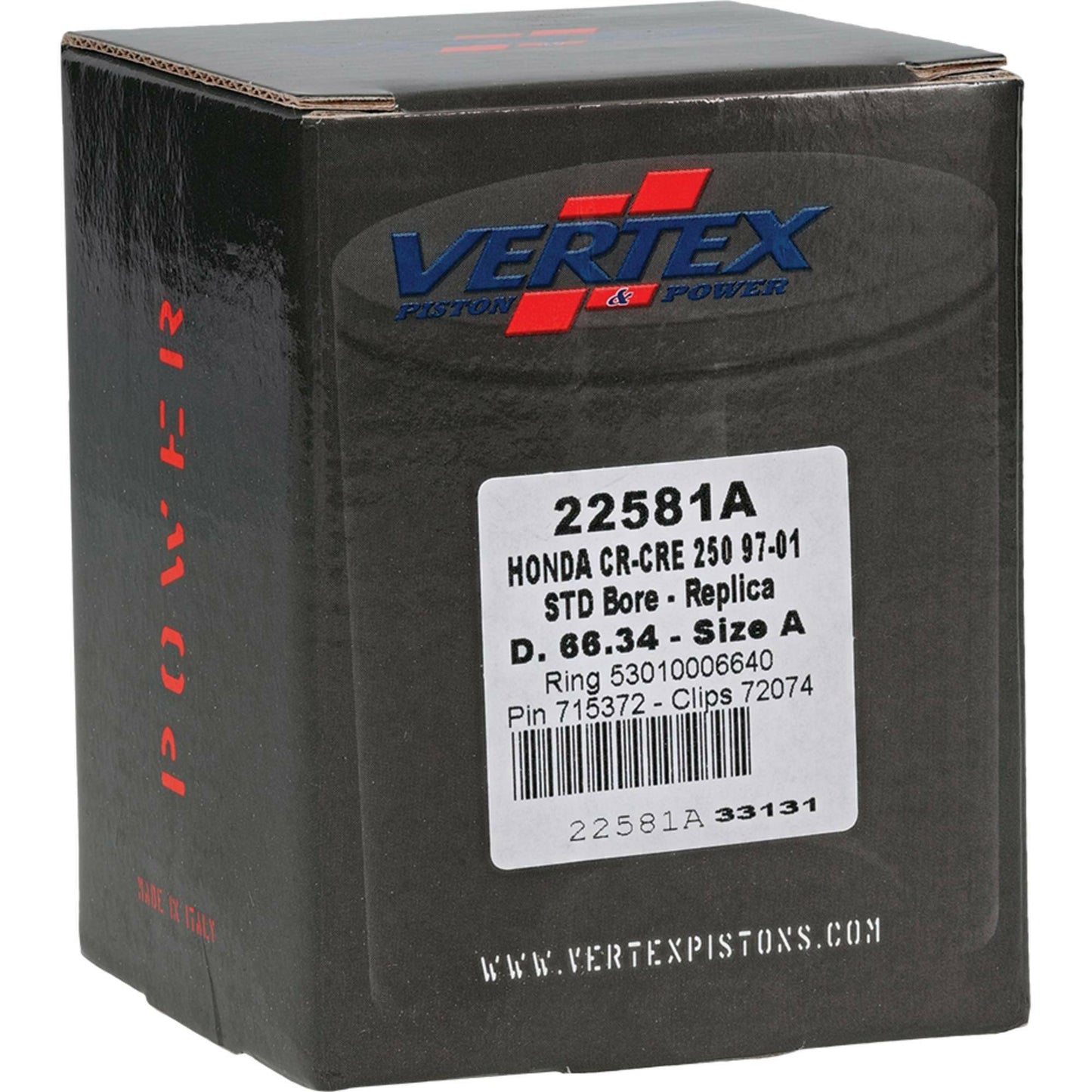 Piston Kit Cast 66.34/Std Hon