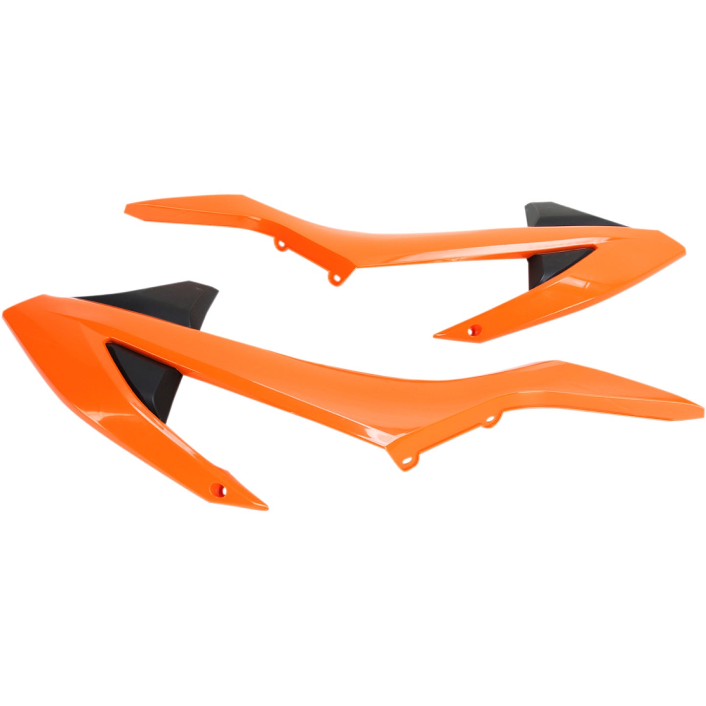Acerbis Radiator Shrouds - Orange/Black 2421085225