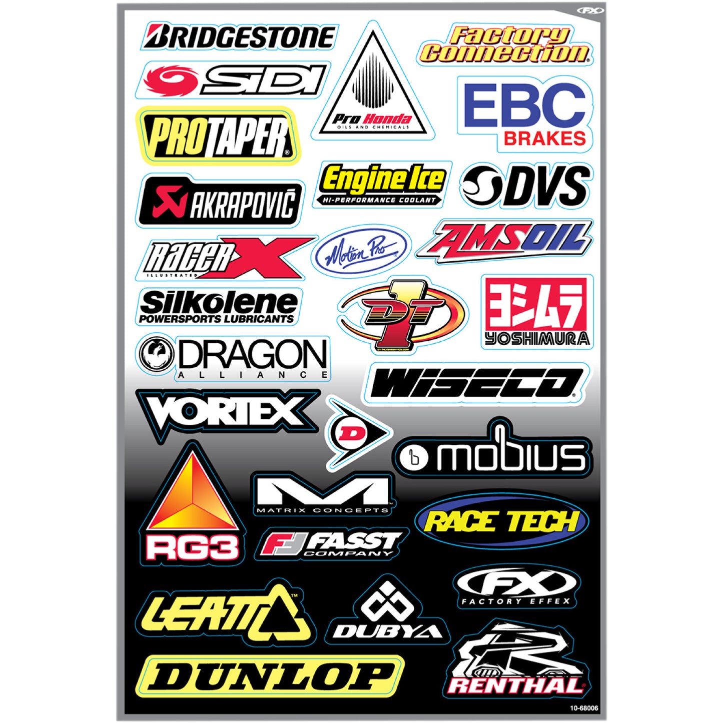 FACTORY EFFEX Decal Kit - Sponsor D 10-68006