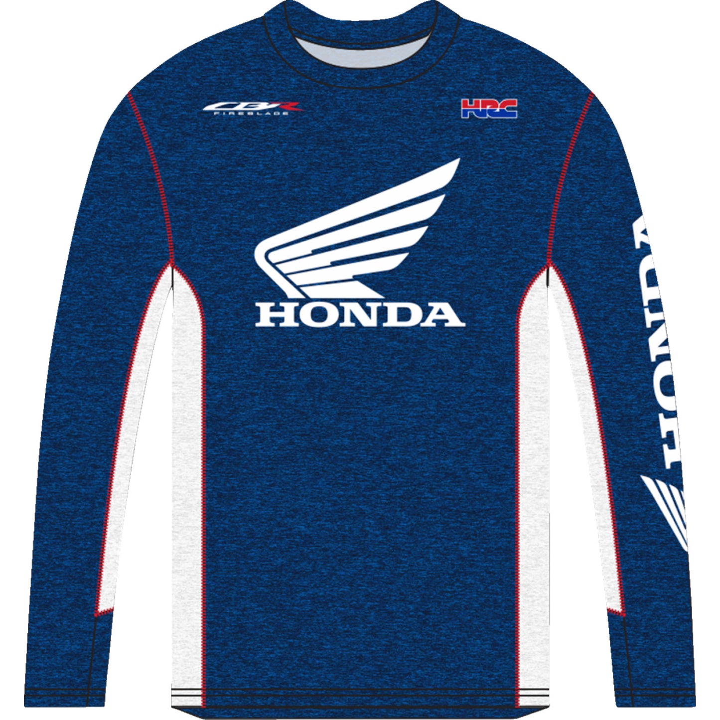 Honda Apparel Honda HRC Long-Sleeve T-Shirt - Navy/White - Medium NP21S-M2482-M | T Shirts Mens