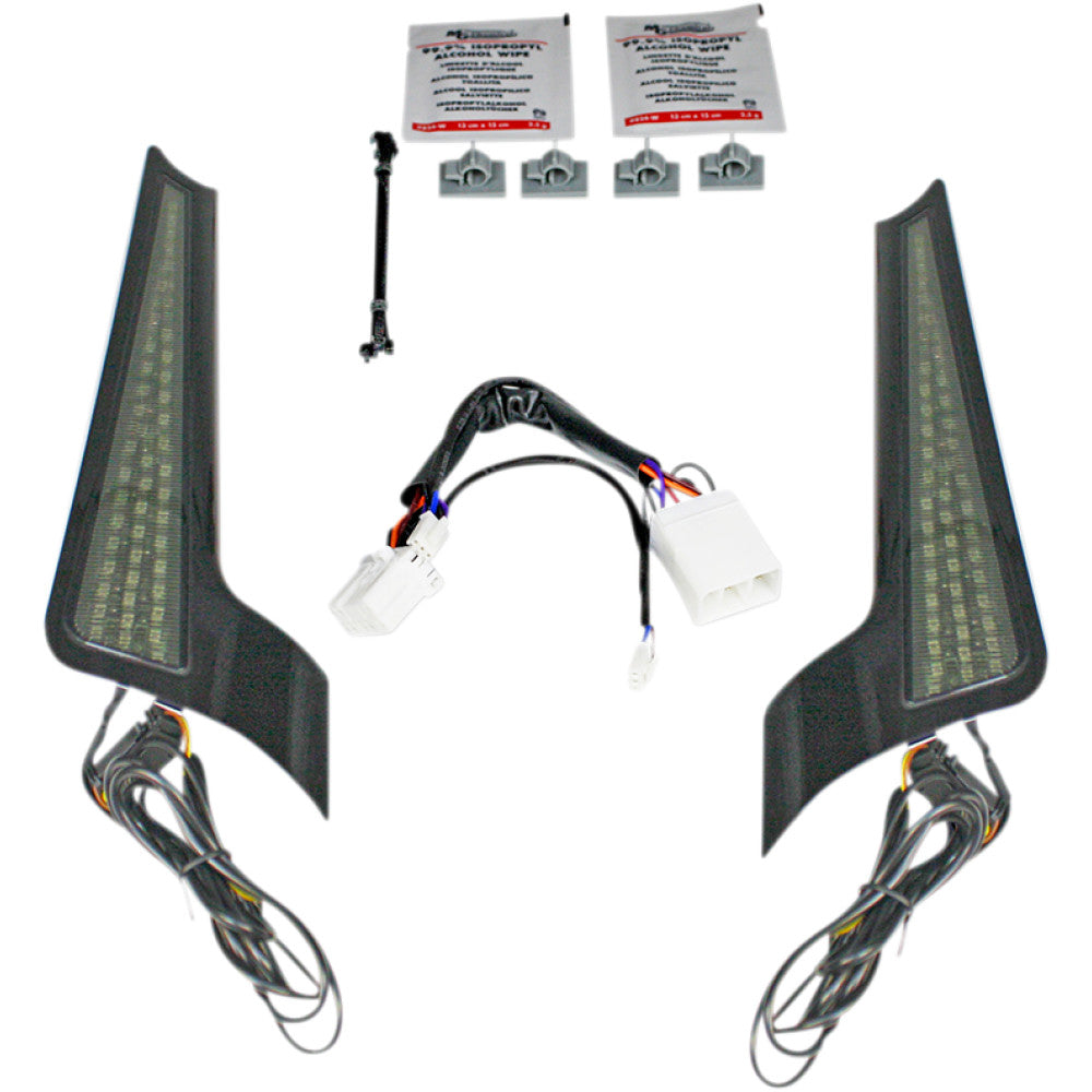 Custom Dynamics Fascia LED Light Panels - Black/Smoke CD-FASCIA-HD-SB