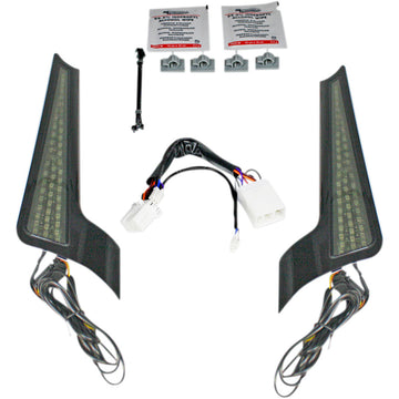 Custom Dynamics Fascia LED Light Panels - Black/Smoke CD-FASCIA-HD-SB