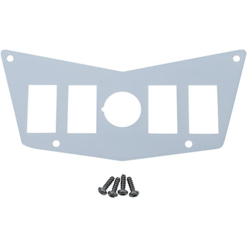 MOOSE OFFROAD Dash Plate - 4 Switch - White 100-4391-PU