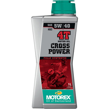 Motorex Cross Power Synthetic 4T Engine Oil - 5W-40 - 1L 308243