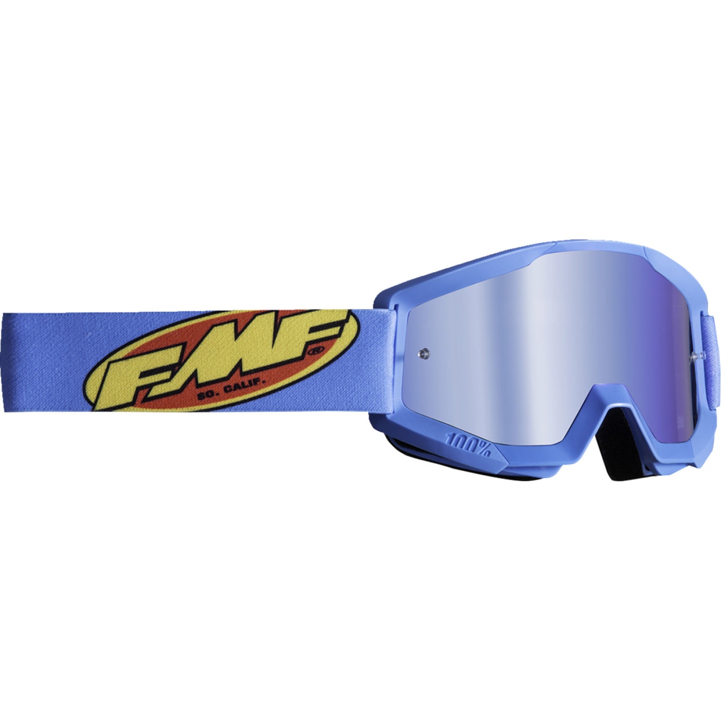 FMF Youth PowerCore Goggles - Core - Cyan - Blue Mirror F-50055-00005