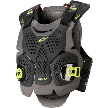 Alpinestars A-4 Max Chest Protector Black / Anth / Flo X-Large / 2X