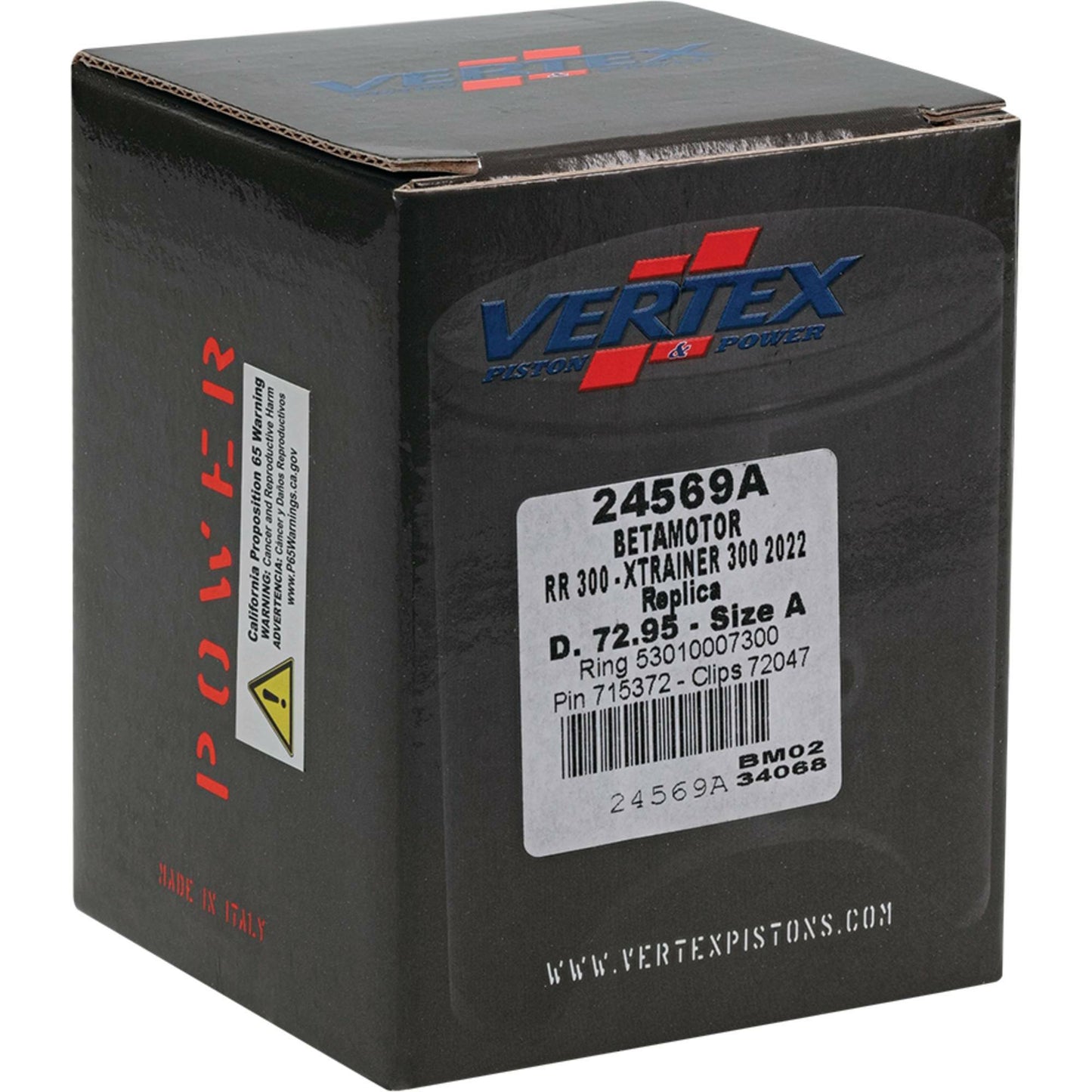 Piston Kit Cast 72.95/Std Beta