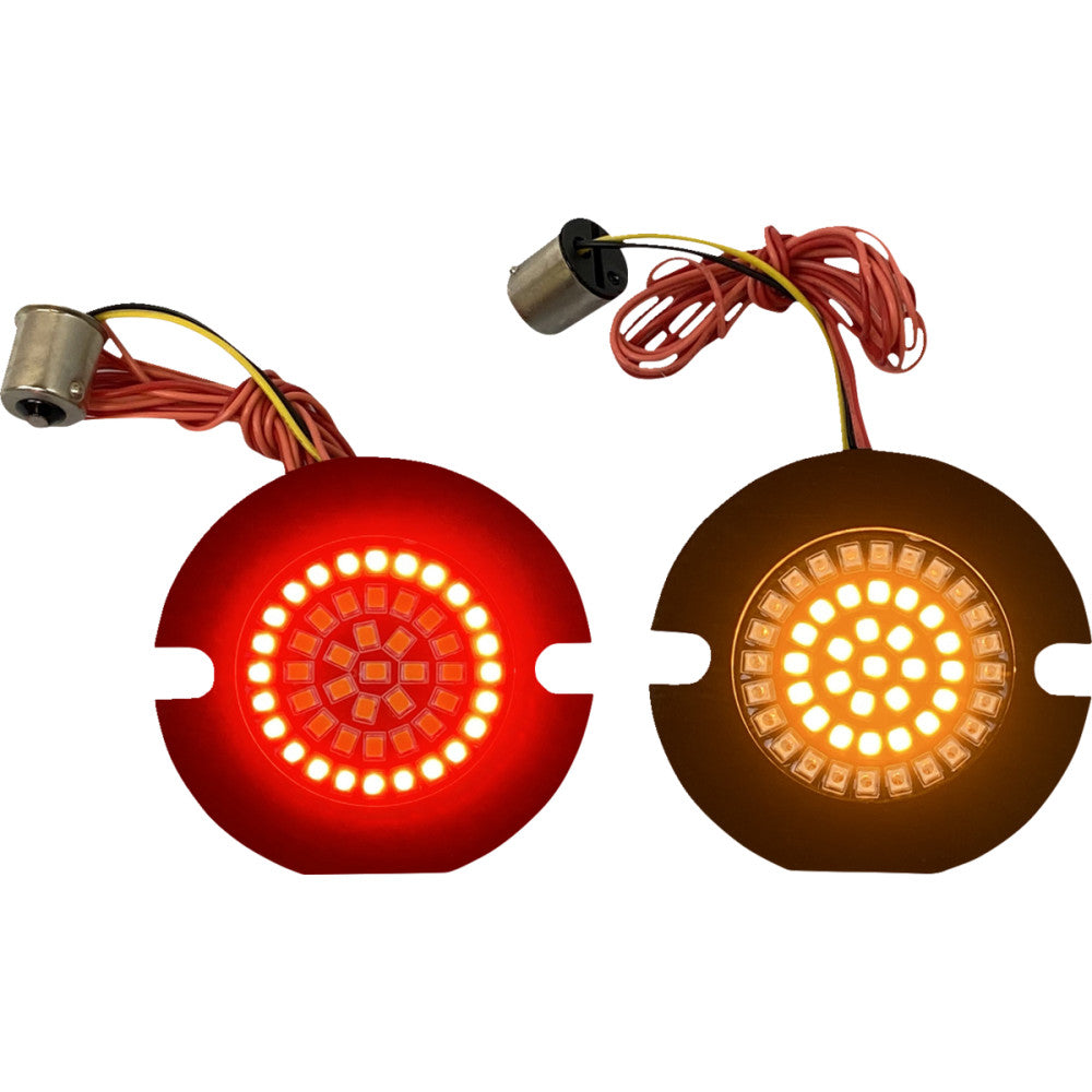 Custom Dynamics Flat Rear Turn Signal - 1156 - Amber Lens GEN-4-AR2-1156T