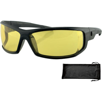BOBSTER AXL Sunglasses - Gloss Black - Yellow Lens EAXL001Y