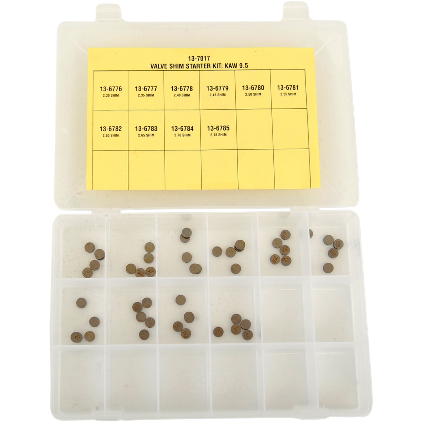 K&L Supply Shim Starter Kit - Kawasaki - 9.5mm 13-7017 | Valves & Parts