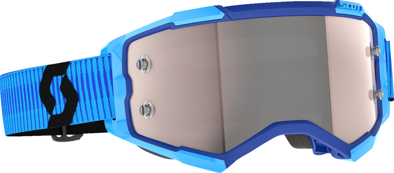 Scott Fury Goggle - Blue/Black - Silver Chrome Works Lens 272828-1034269