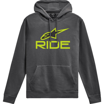 ALPINESTARS Ride V3 Pullover Hoodie - Charcoal/Lime/Black - Medium 1244-52060-1845-M