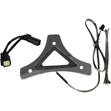 Custom Dynamics LED Backrest Light - Run/Brake - Chrome CD-BR-SS6-C