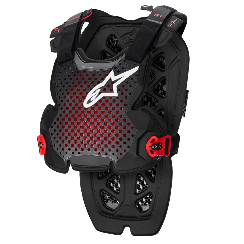 Alpinestars A-1 Pro Chest Protector Anthracite Black Red X-Large / 2X-Large