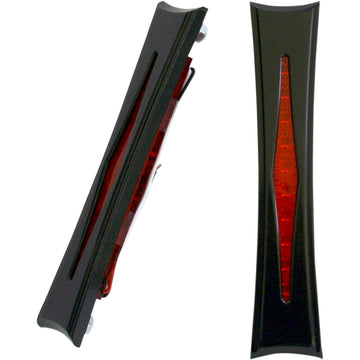 ACCUTRONIX Bag Lights - Diamond - Red Lens - Black BL01-IB