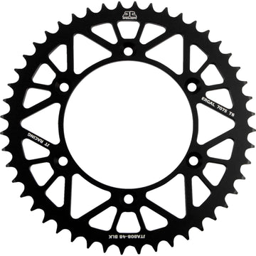 JT SPROCKETS Rear Sprocket - Suzuki - Black - 48 Tooth JTA808.48BLK by JT Rear Sprockets Aluminum/Alloy