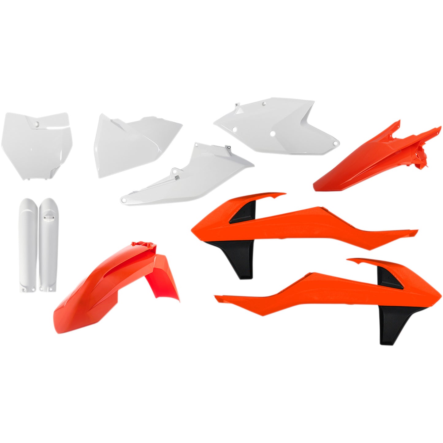 Acerbis Full Replacement Body Kit - OEM '18 Orange/White/Black 2421065909