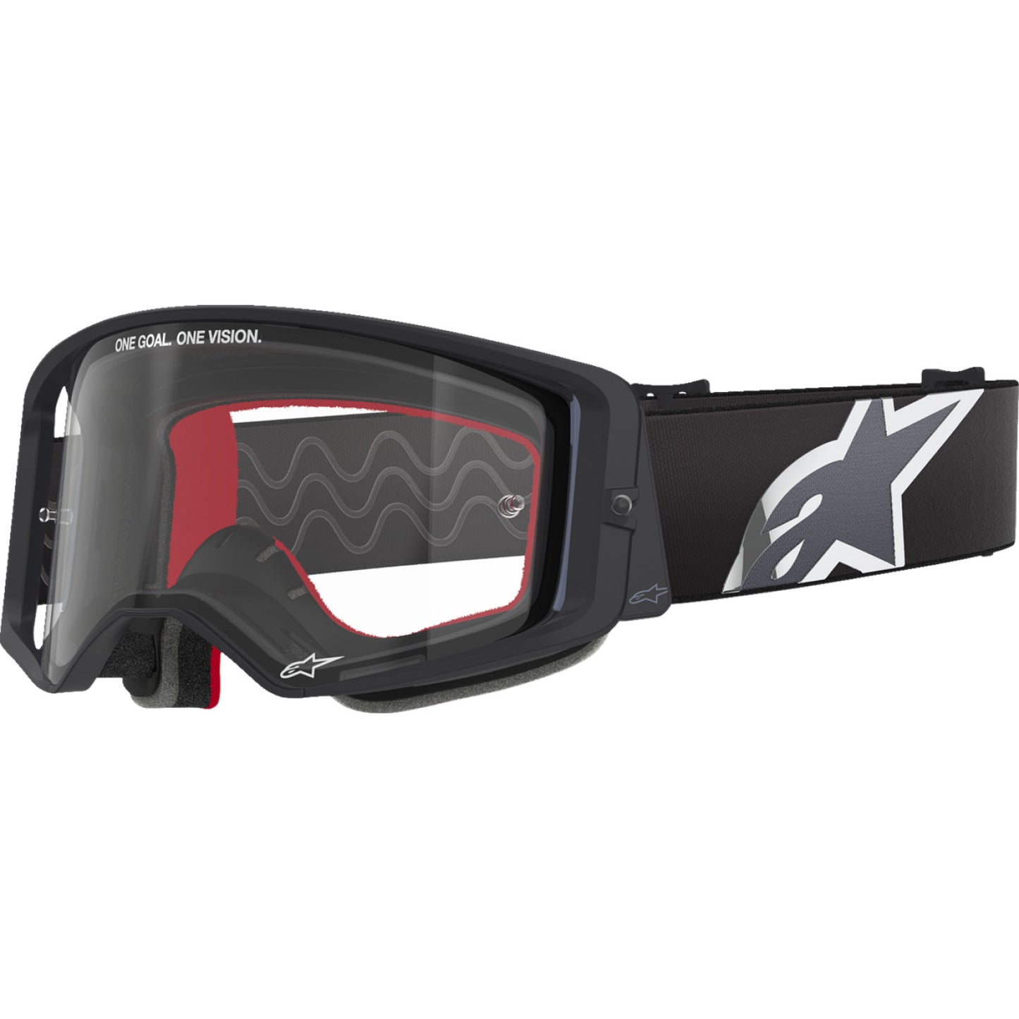 Alpinestars Supertech Goggle - Corp - Black/Gray - Clear 5100125-1507 | Goggles