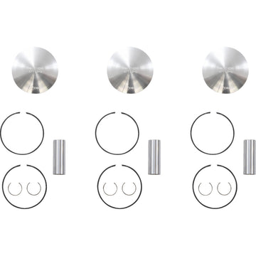 WOSSNER Piston Kit - 69.38 mm - Yamaha K7027D050-3