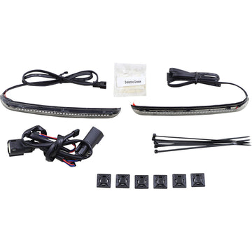 CIRO Bag Blades? - Red Turn Signals - Smoke Lens 40039