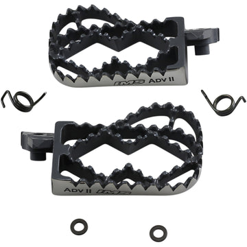 IMS PRODUCTS INC. Adventure II Footpegs - Black 252602-2