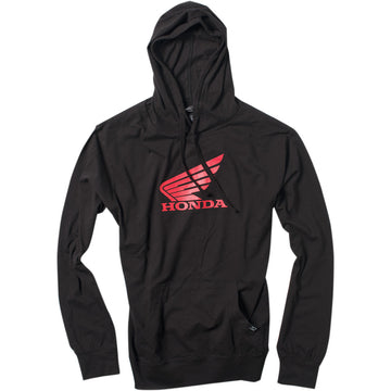 FACTORY EFFEX Honda Wing Pullover Hoodie - Black - Large 20-88314