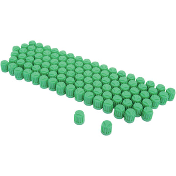 K&L Supply Valve Stem Cap - Green - 100 Pack 32-9988 | Valve Caps