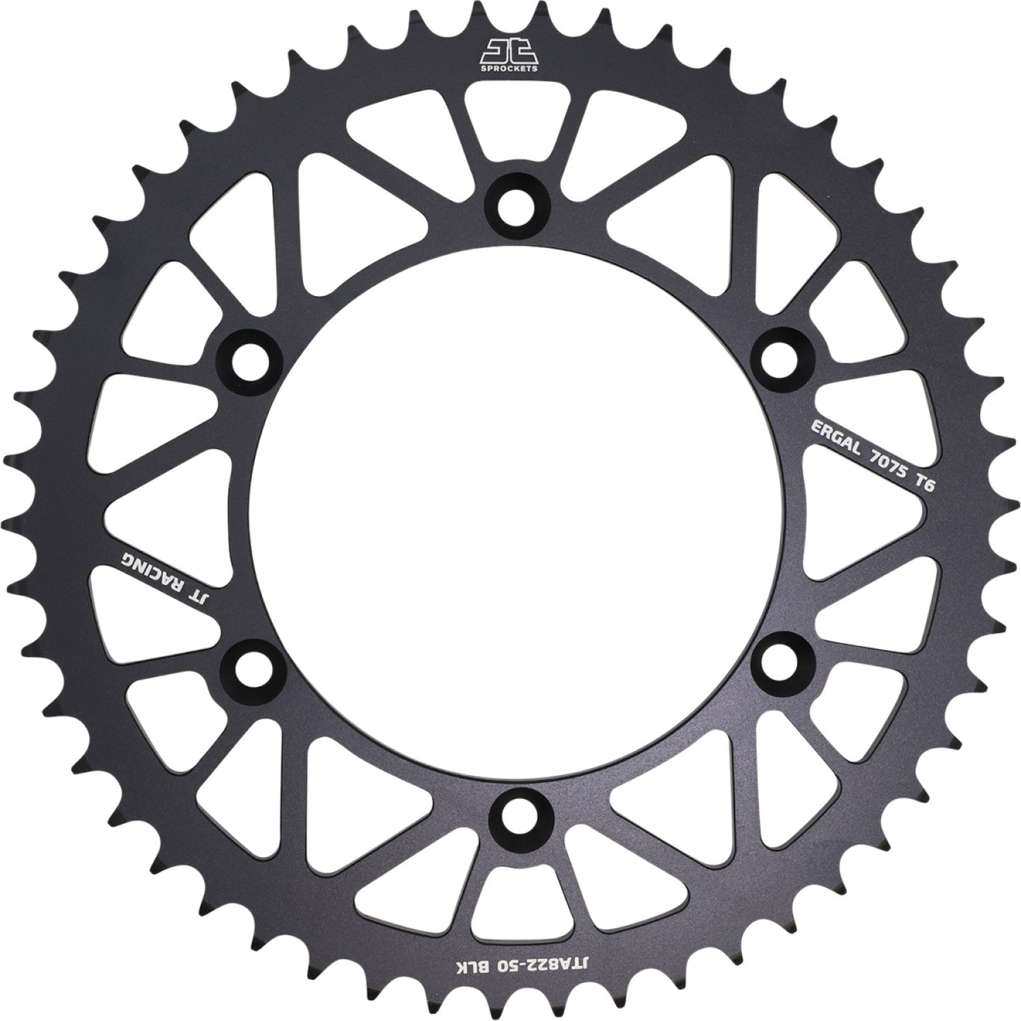 JT SPROCKETS Rear Sprocket - 520 - Black - 50 Tooth JTA822.50BLK by JT Rear Sprockets Aluminum/Alloy