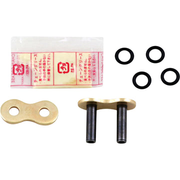DID 530 VX3 - Connecting Link - Rivet - Gold ZJ530VX3G | Drive Chain Links & Parts