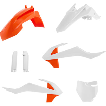 Acerbis Full Replacement Body Kit - OEM '21 Orange/White 2791527118