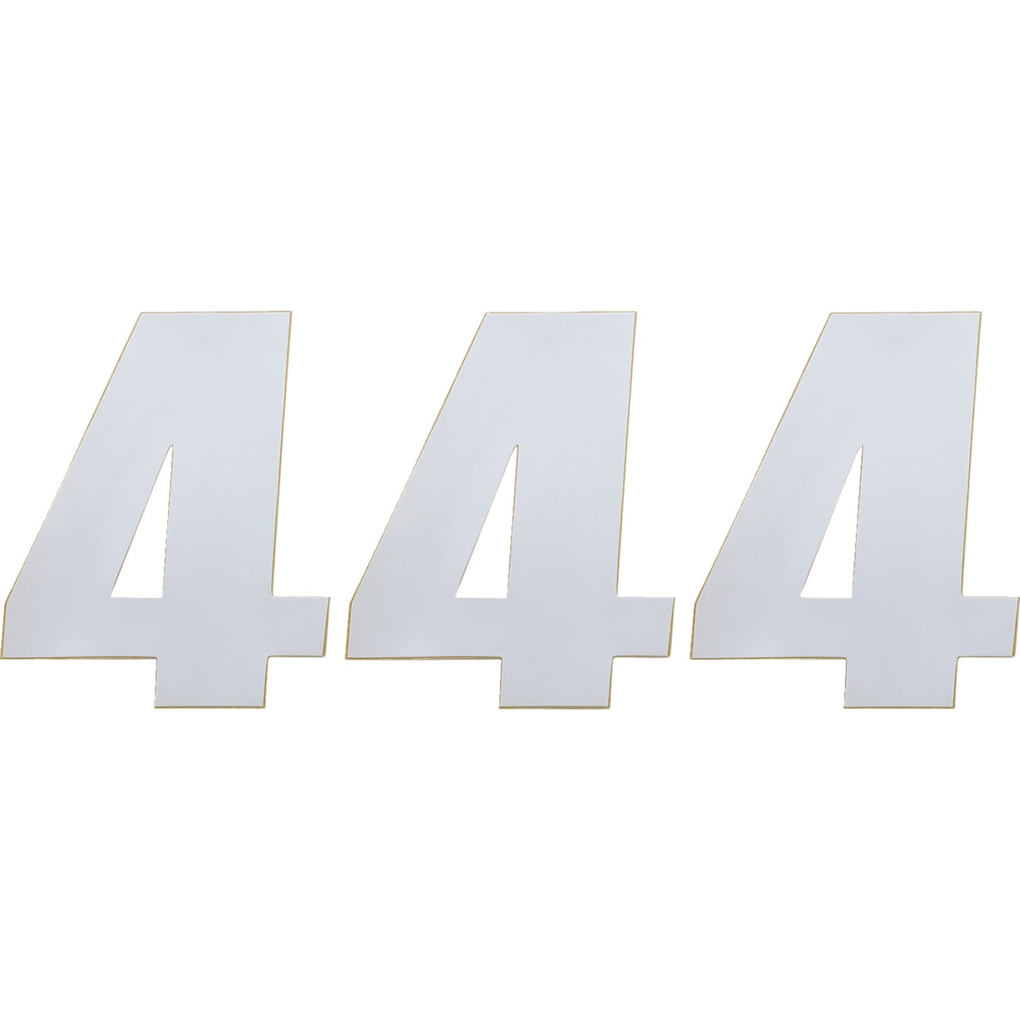 Moose Racing Race Number 4 - White - 6" 80104