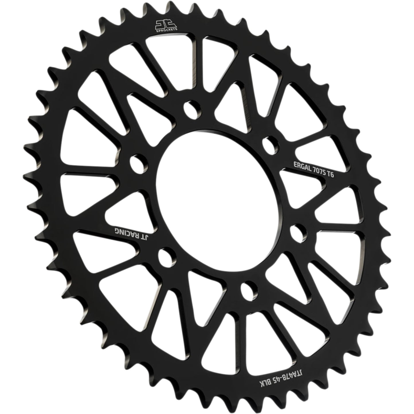 JT SPROCKETS Rear Sprocket - Kawasaki - Black - 45-Tooth JTA478.45BLK by JT Rear Sprockets Aluminum/Alloy