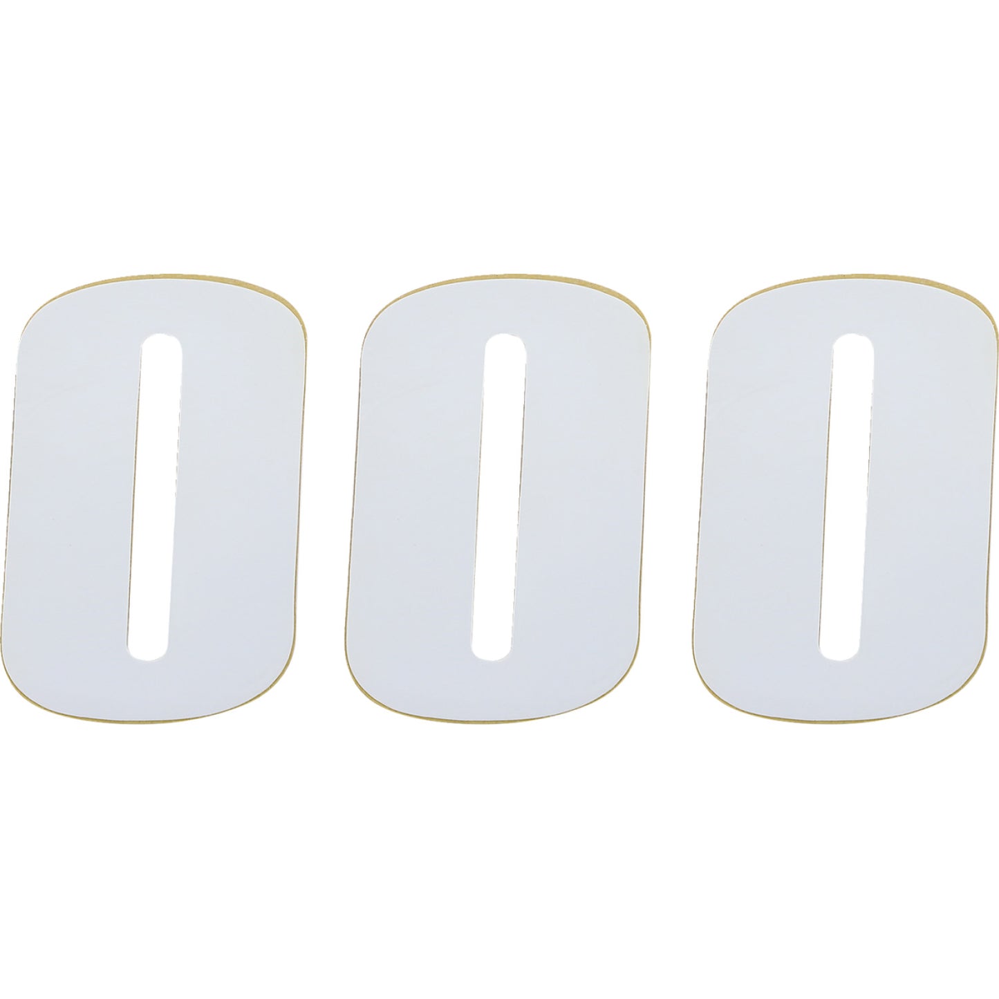 Moose Racing Race Number 0 - White - 4.5" 80000