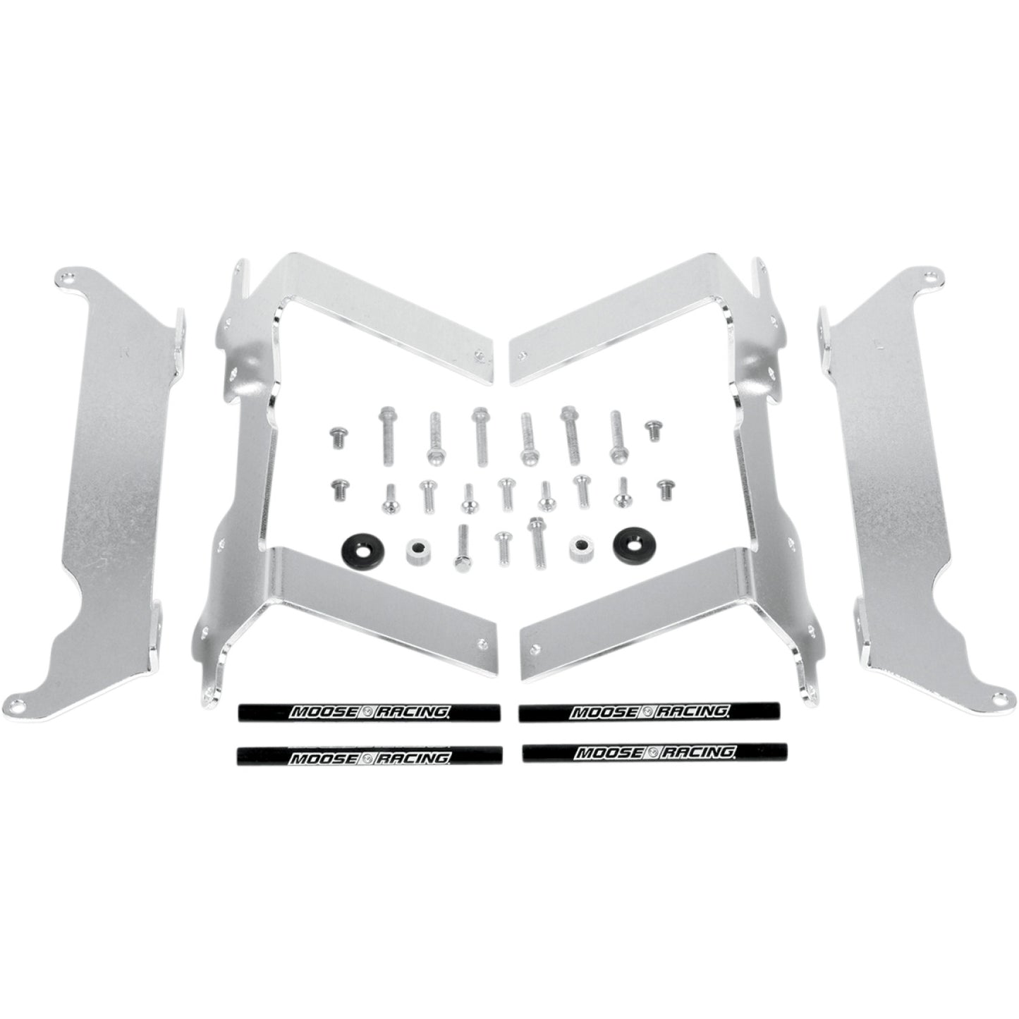 Moose Racing Radiator Braces - Silver - Yamaha 11-152