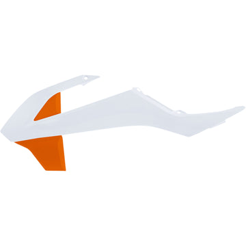 Acerbis Radiator Shroud - Orange/White 2449706813