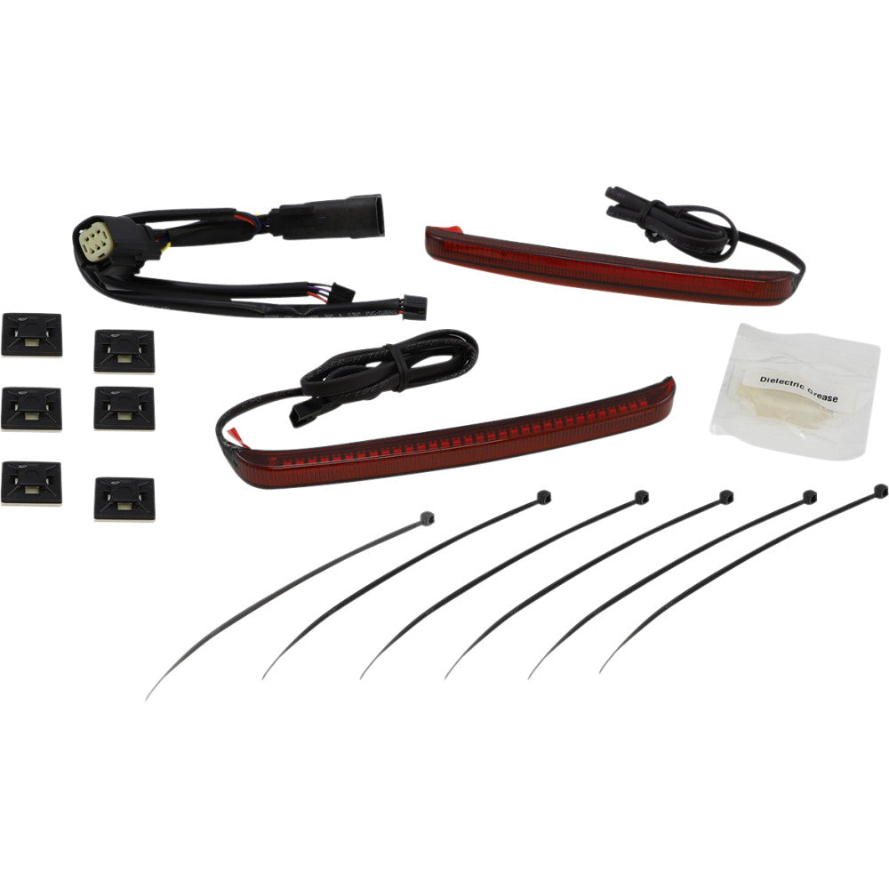 CIRO Bag Blades? - Red Turn Signals - Smoke Lens 40062