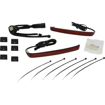 CIRO Bag Blades? - Red Turn Signals - Smoke Lens 40062