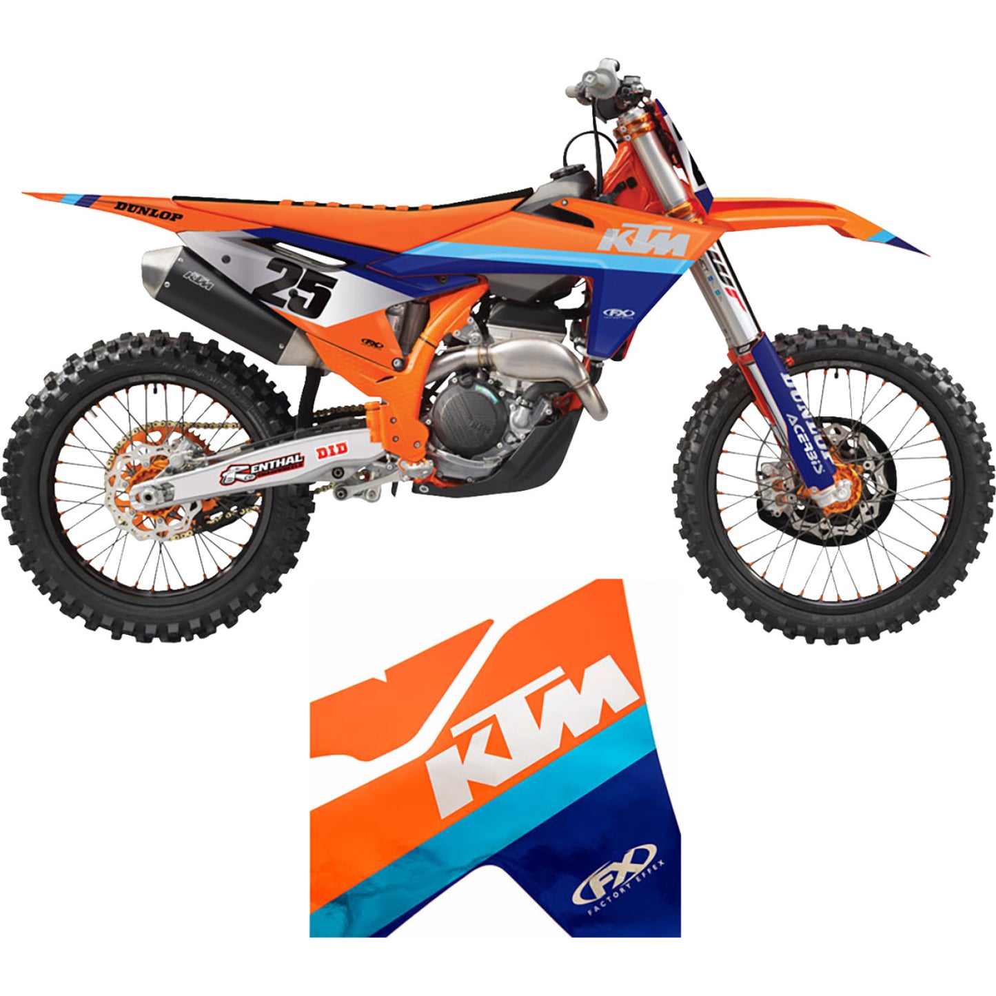 FACTORY EFFEX Graphic Kit - Chrome Series - KTM 27-51504