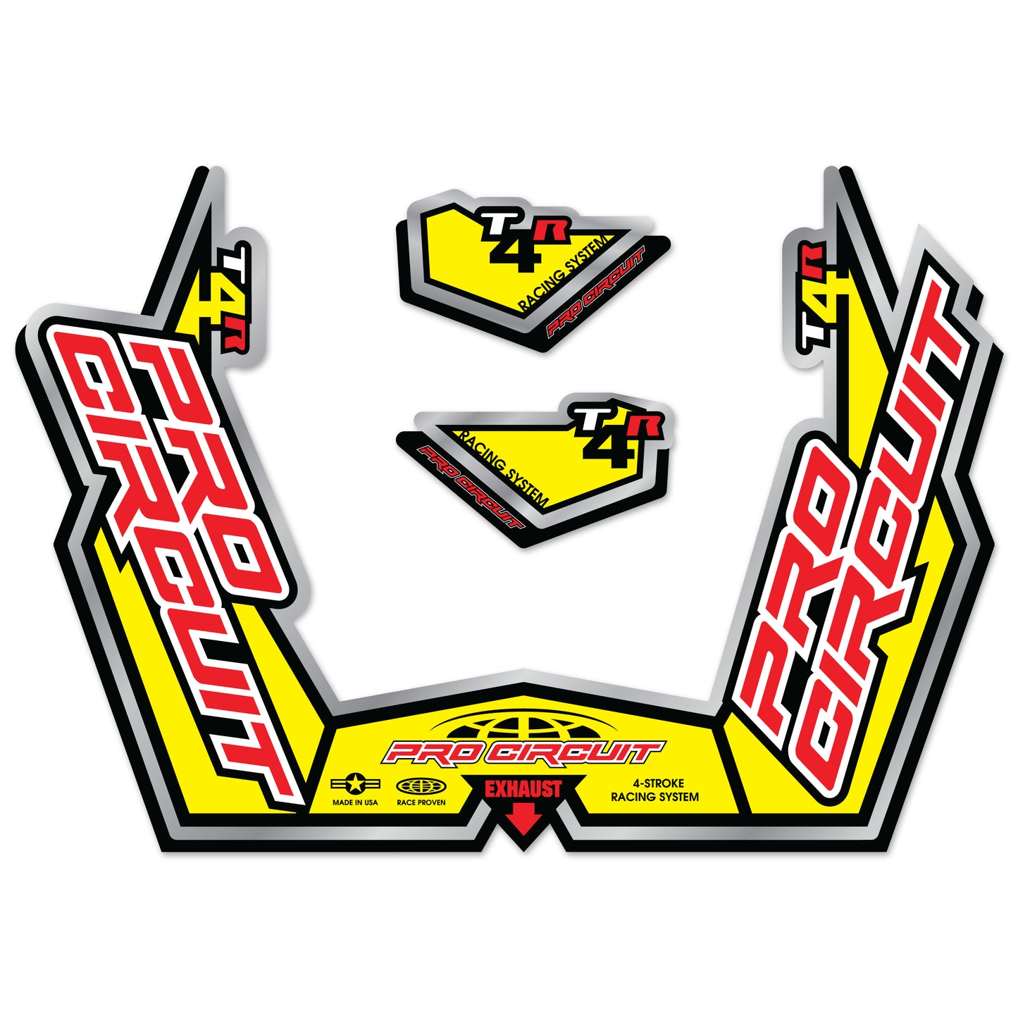 T4 Gpr Sticker Kit Replacement Muffler Stickers