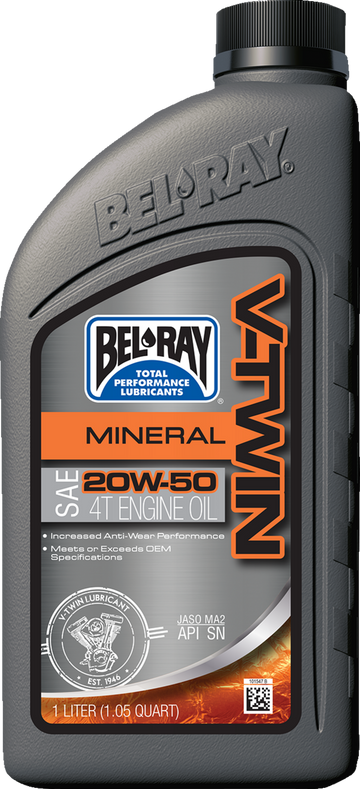 Bel-Ray V Twin Oil - 20W50 - 1L 96905-BT1