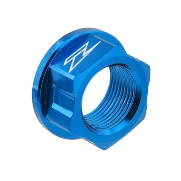 Zeta Axle Nut M22X30-P1.5 H18 Blue