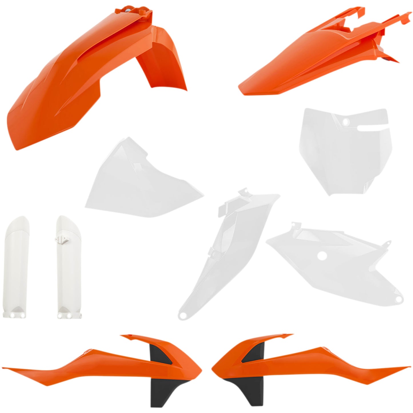 Acerbis Full Replacement Body Kit - OEM Orange/White/Black 2686027118